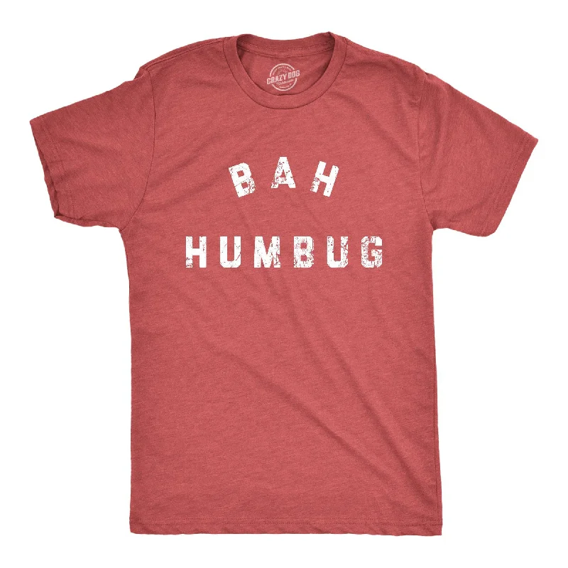 men's slogan t-shirts -Bah Humbug Men's T Shirt