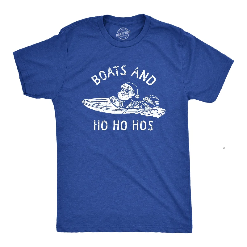 men's comfortable plain t-shirts -Boats And Ho Ho Hos Men's T Shirt