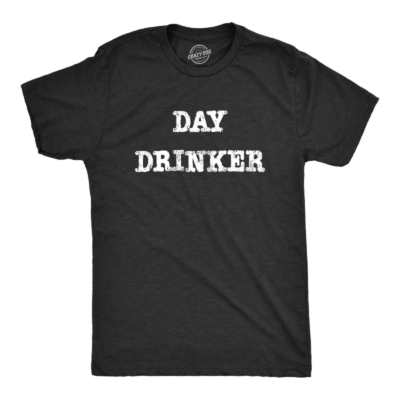 men's cotton t-shirts -Day Drinker Men's T Shirt