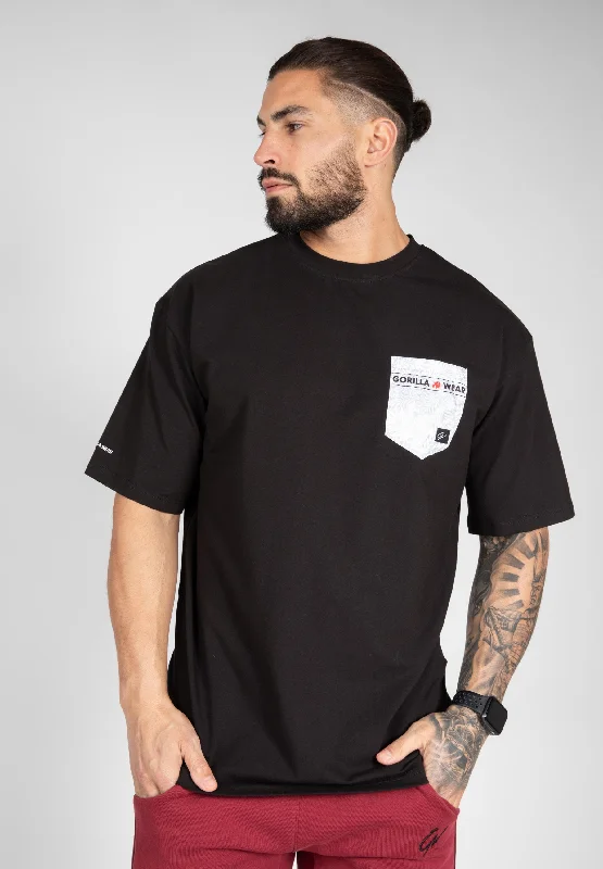 men's comfortable summer tees -Dover Oversized T-Shirt - Black