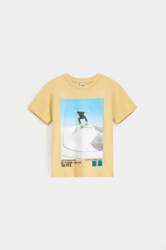 men's daily wear t-shirts -Skate boating Graphic T-Shirt