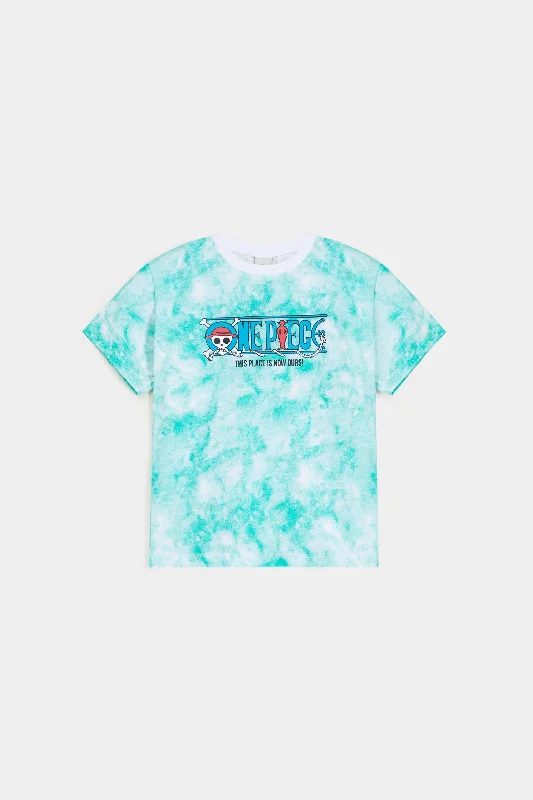 men's printed logo t-shirts -Tie & Dye Graphic T-Shirt