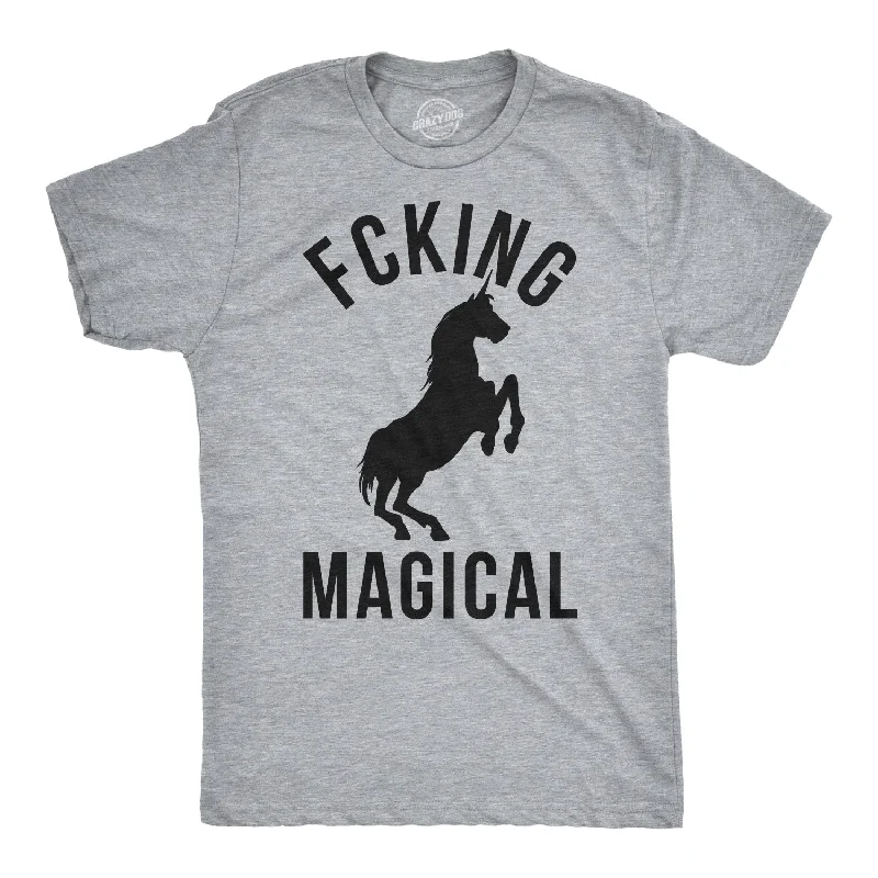 men's statement t-shirts -Fcking Magical Men's T Shirt