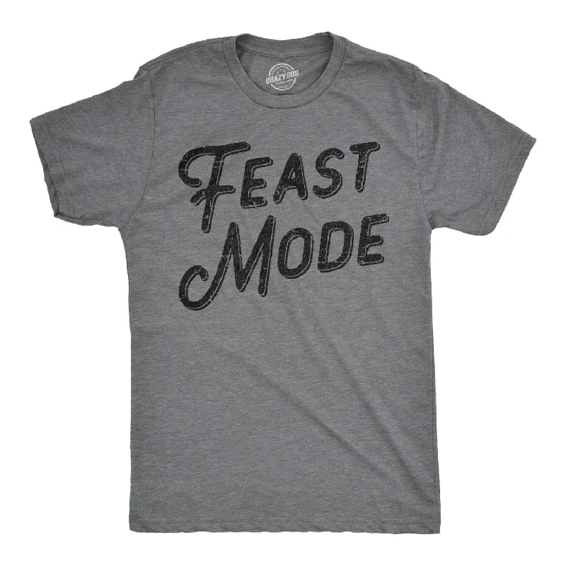 men's striped t-shirts -Feast Mode Men's T Shirt