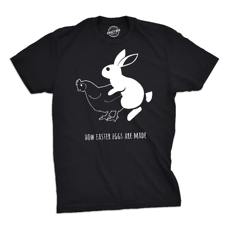 men's fun graphic print t-shirts -How Easter Eggs Are Made Men's T Shirt