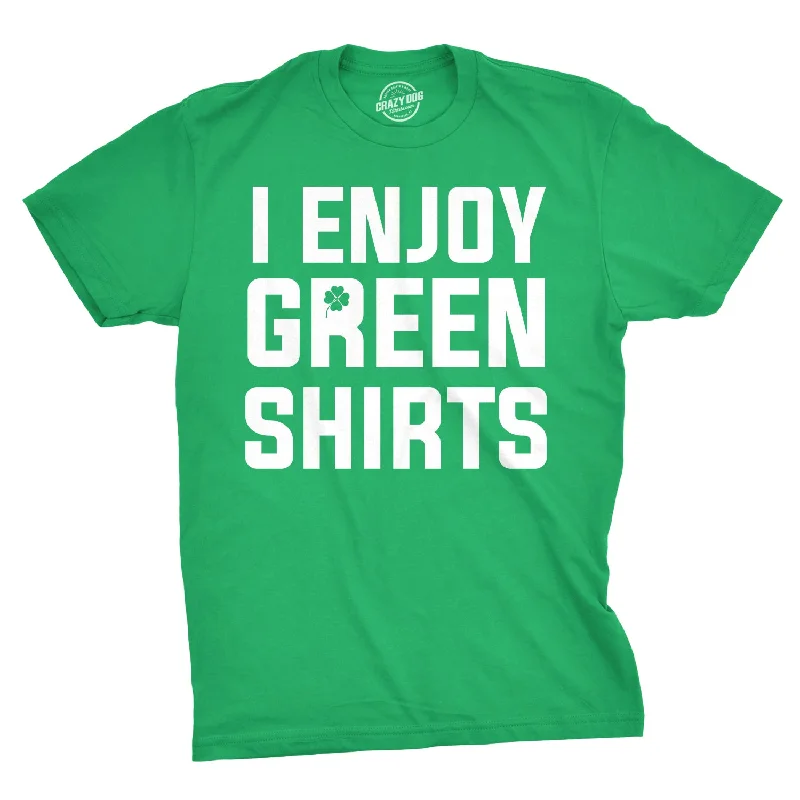 men's vintage t-shirts -I Enjoy Green Shirts Men's T Shirt