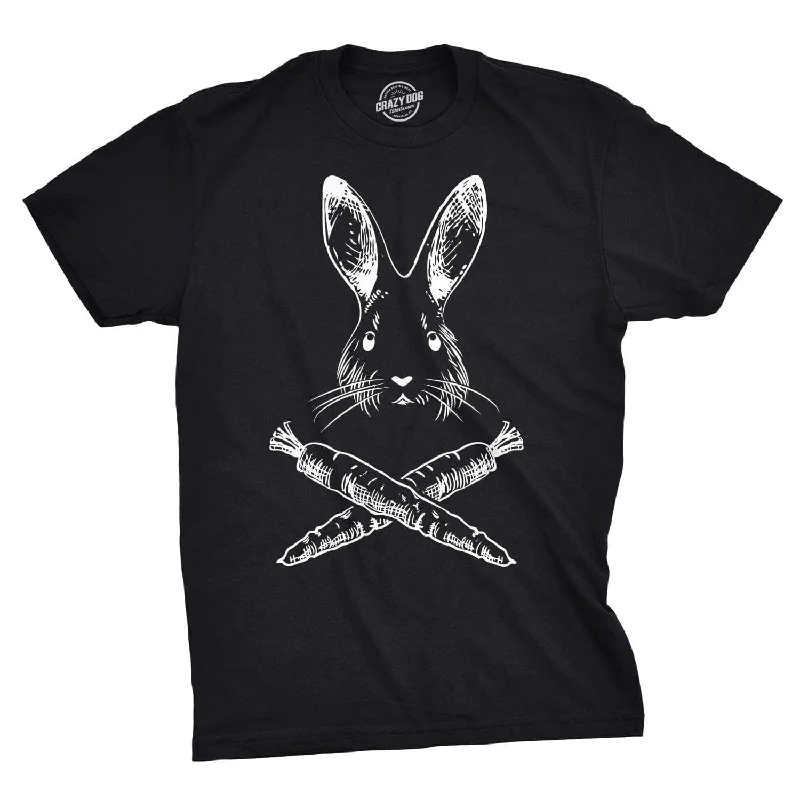 men's daily wear t-shirts -Jolly Roger Easter Men's T Shirt