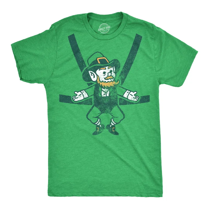 men's summer t-shirts -Leprechaun Baby Harness Men's T Shirt