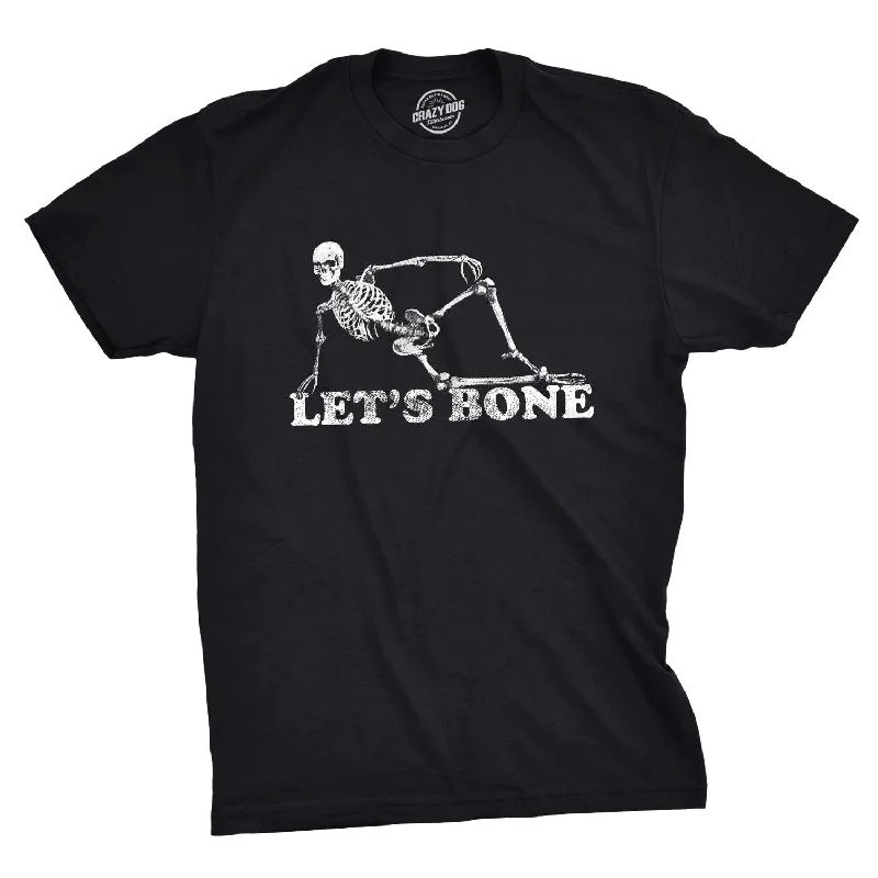 men's cotton blend t-shirts -Let's Bone Men's T Shirt