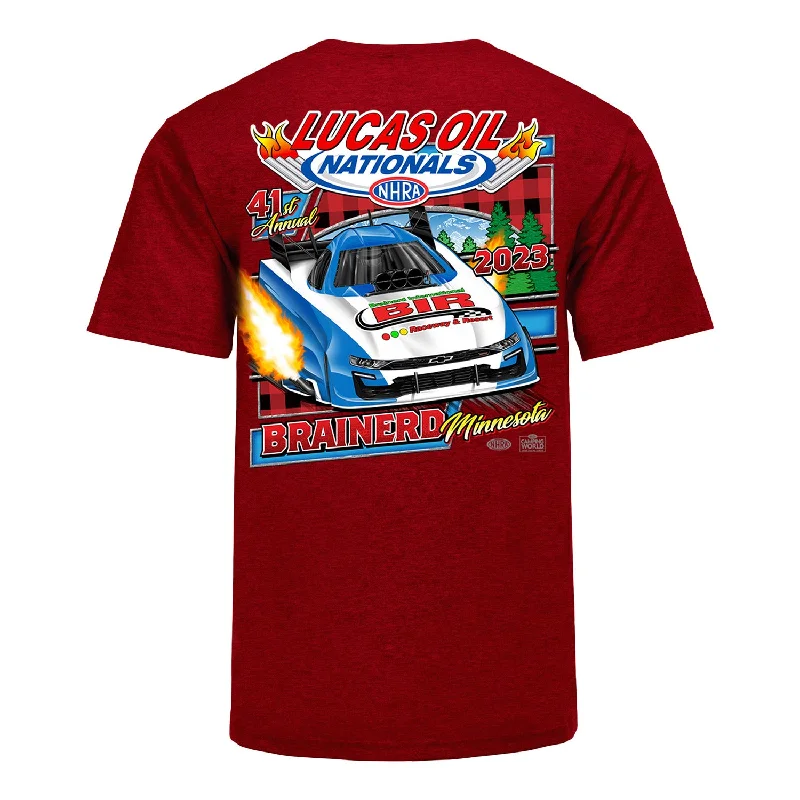 men's soft cotton blend tees -Lucas Oil NHRA Nationals Event T-Shirt