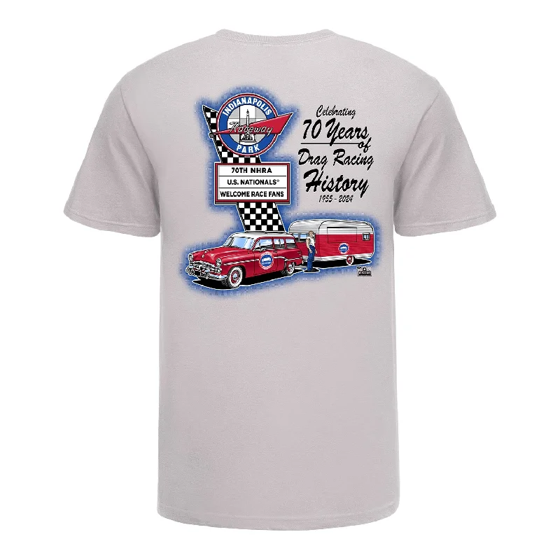 men's graphic print t-shirts -U.S. Nationals 70th Anniversary Retro IRP Sign Shirt