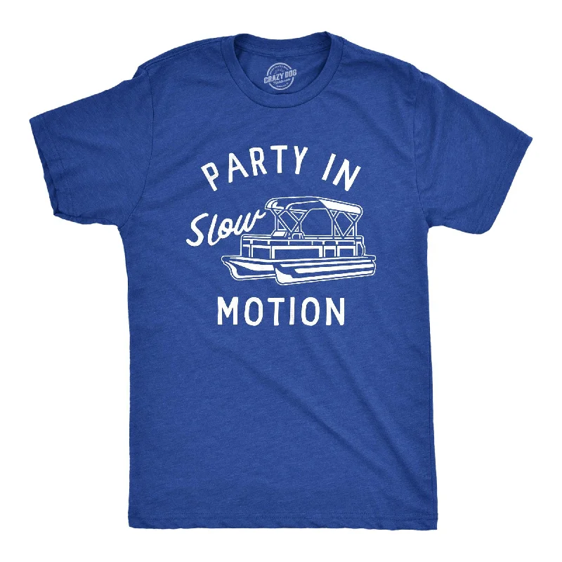 men's cool graphic t-shirts -Party In Slow Motion Men's T Shirt