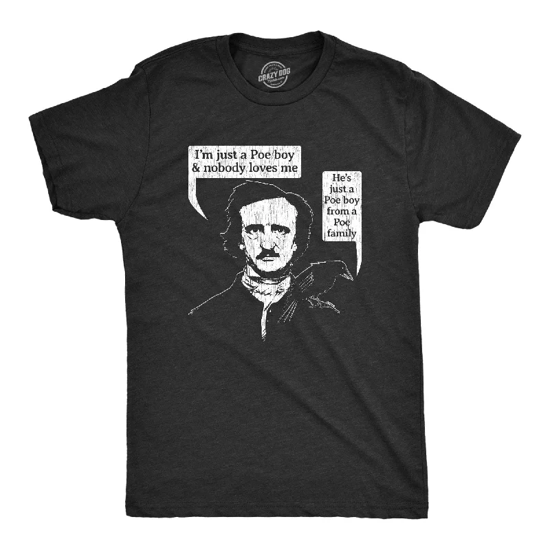 men's designer printed t-shirts -Poe Boy Men's T Shirt