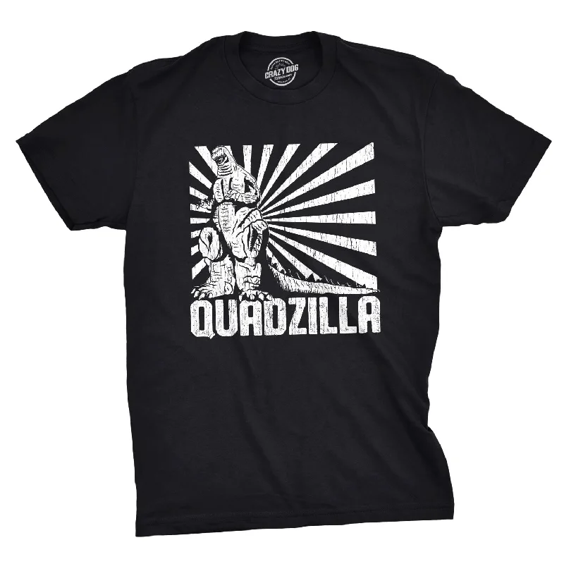 men's colorful graphic tees -Quadzilla Men's T Shirt