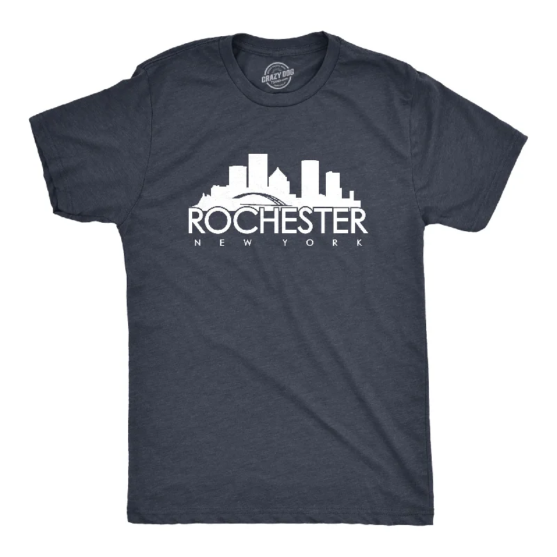 men's oversized graphic print t-shirts -Rochester, New York Men's T Shirt