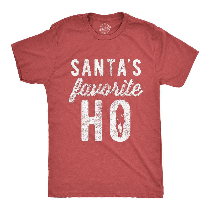 men's cool graphic t-shirts -Santa's Favorite Ho Men's T Shirt