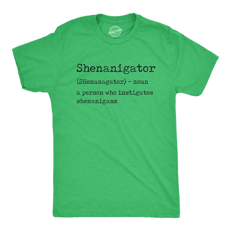 men's fun graphic print t-shirts -Shenanigator Men's T Shirt