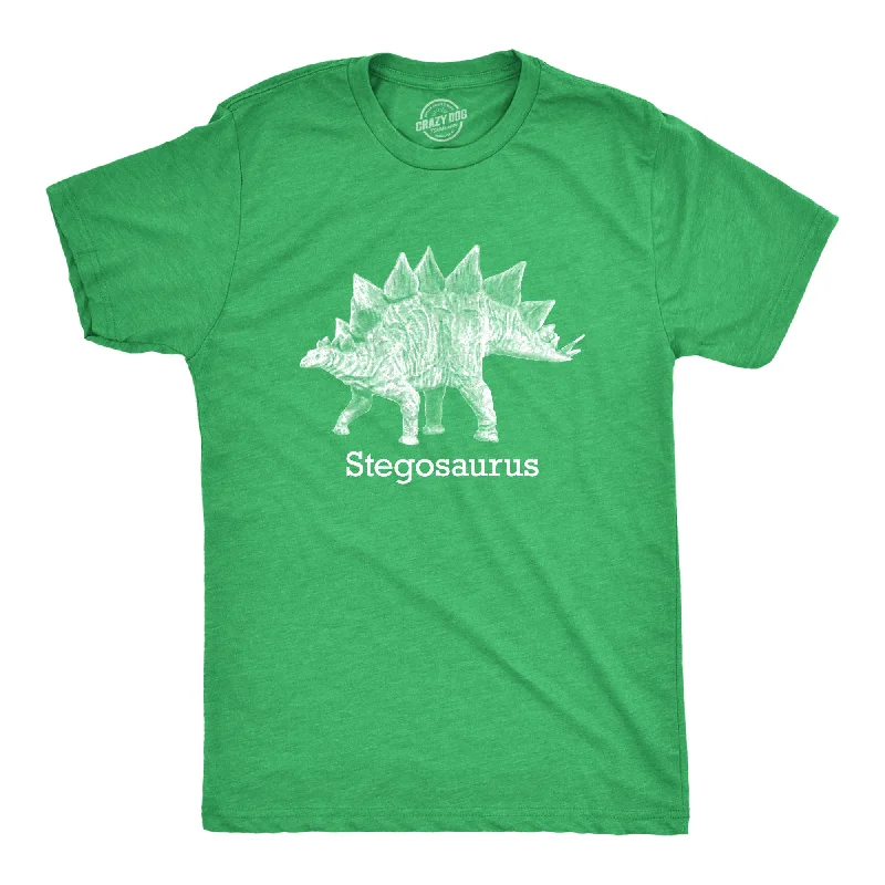 men's graphic design t-shirts -Stegosaurus Men's T Shirt