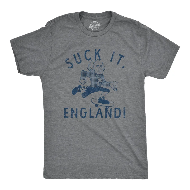 men's printed logo t-shirts -Suck It England Men's T Shirt