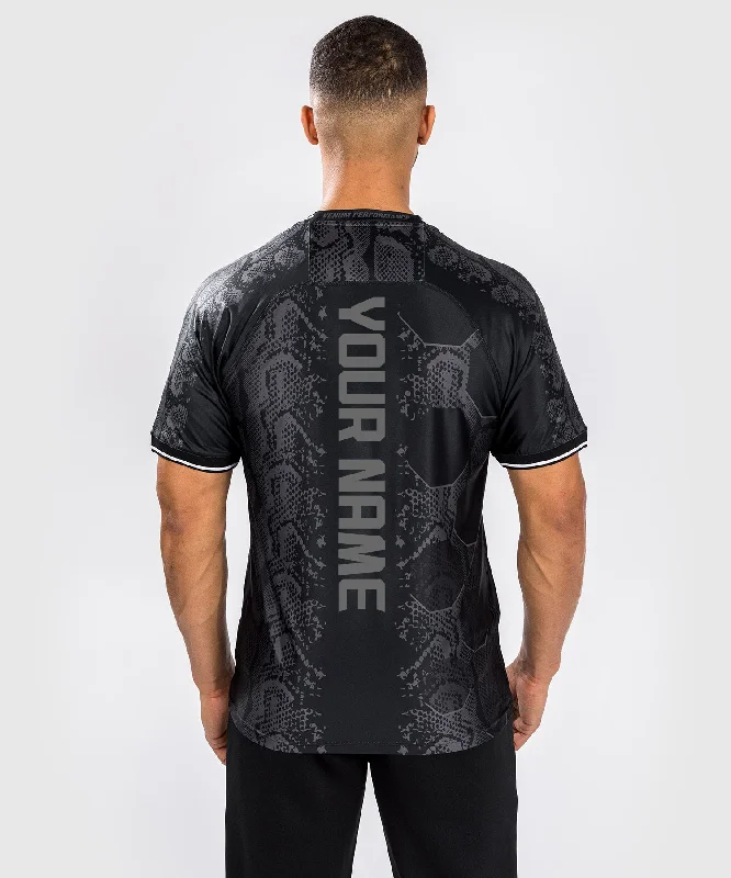 men's bold graphic t-shirts -UFC Adrenaline by Venum Personalized Authentic Fight Night Men's Walkout Jersey - Black