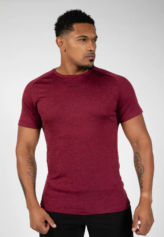 men's bold graphic t-shirts -Taos T-shirt - Burgundy Red