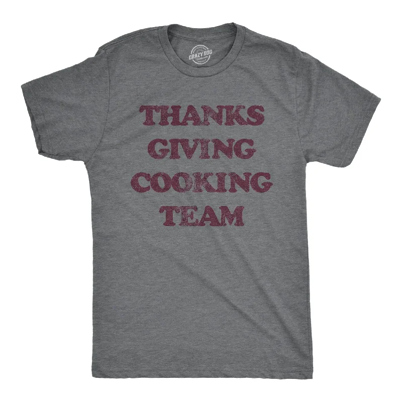 men's premium quality t-shirts -Thanksgiving Cooking Team Men's T Shirt