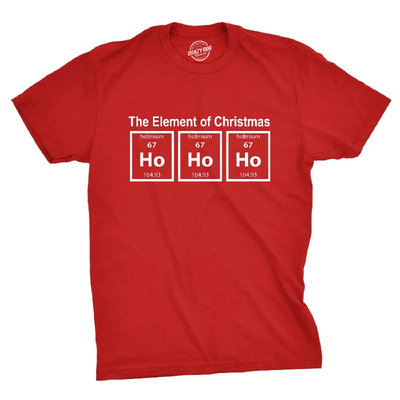 men's bold graphic t-shirts -The Element Of Christmas Men's T Shirt