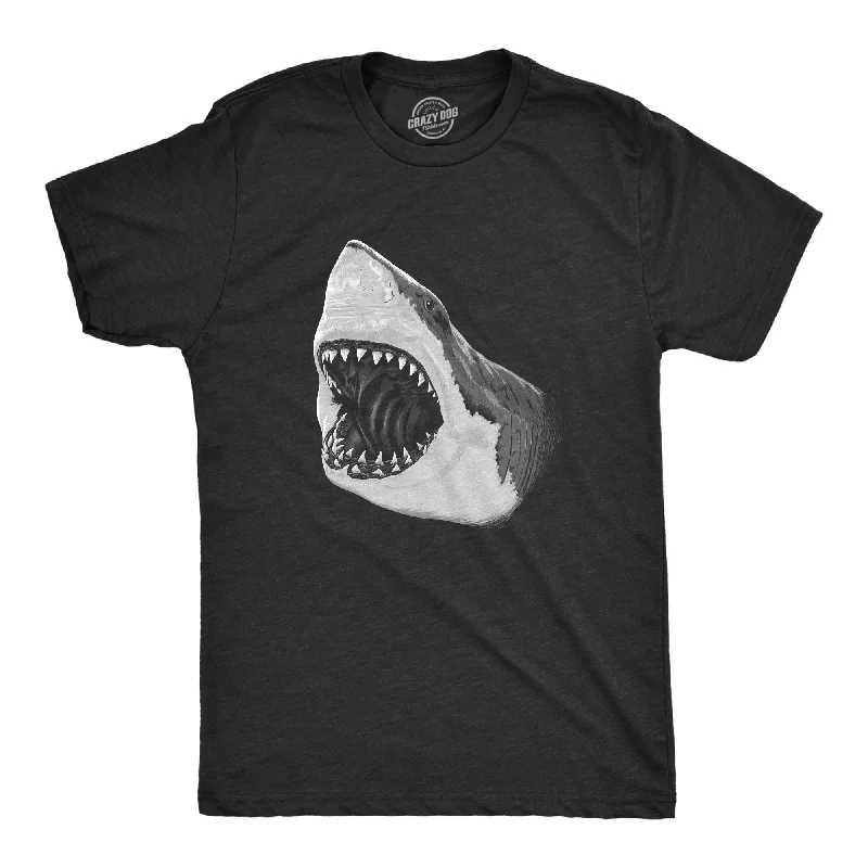 men's comfortable graphic tees -Great White Shark Men's T Shirt