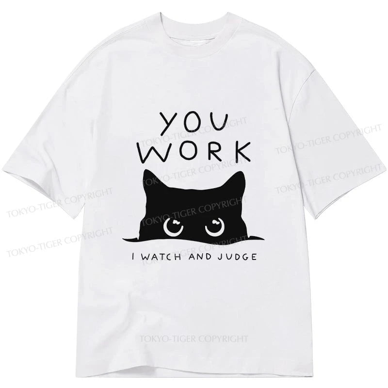 men's slim t-shirts -Tokyo-Tiger A Cat That Spies Classic T-Shirt