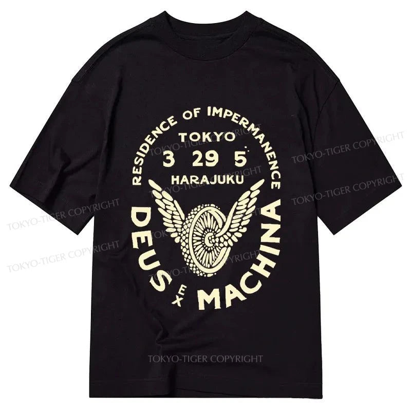 men's basic t-shirts -Tokyo-Tiger Deus Ex Machina Tokyo Classic T-Shirt