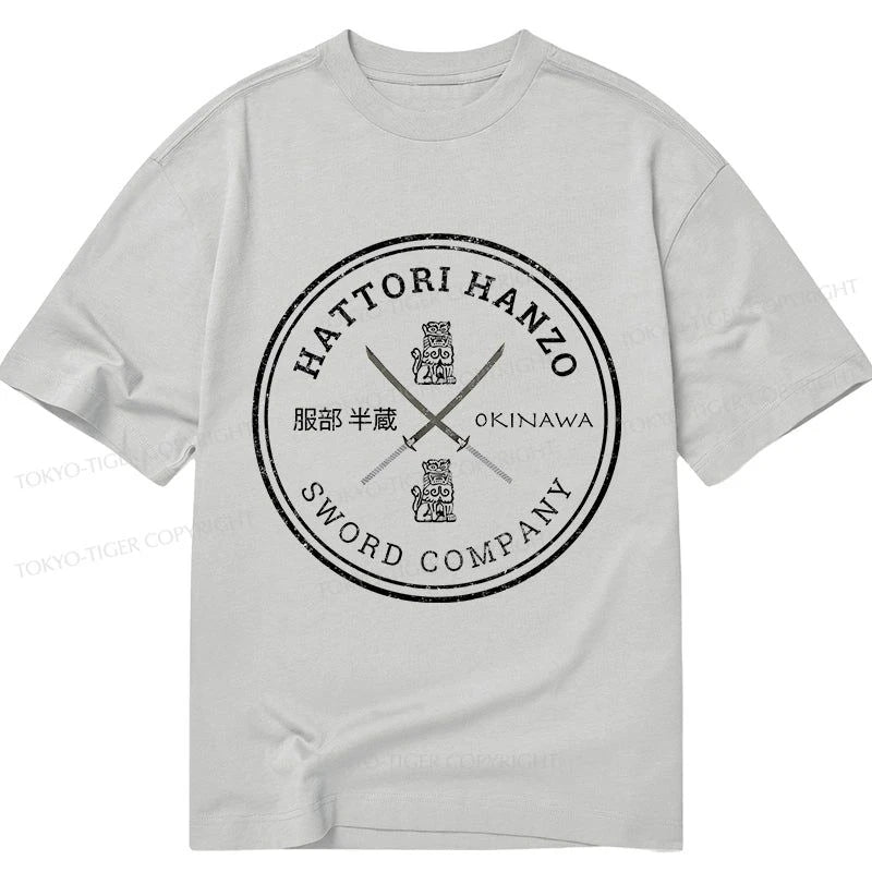 men's modern design t-shirts -Tokyo-Tiger Hattori Hanzo Sword Company Classic T-Shirt