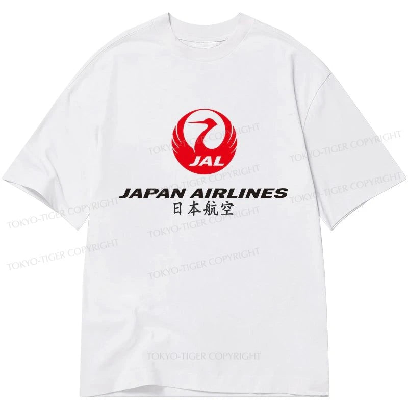 men's cotton-rich t-shirts -Tokyo-Tiger Japan Airlines Classic T-Shirt