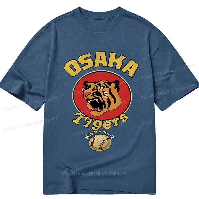 men's cool slogan tees -Tokyo-Tiger Osaka Tiger Baseball Classic T-Shirt