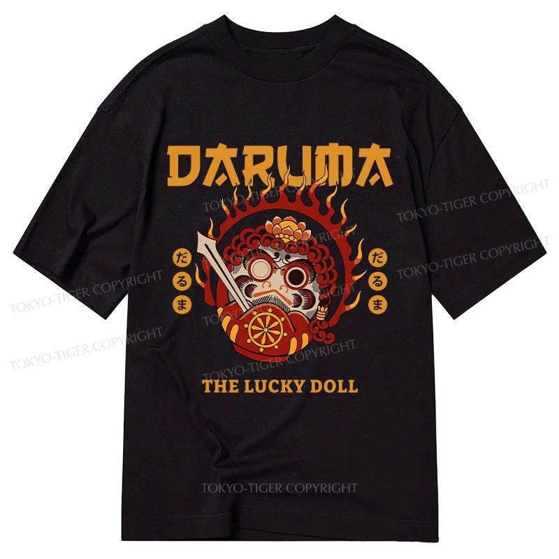 men's striped t-shirts -Tokyo-Tiger The Lucky Doll Classic T-Shirt