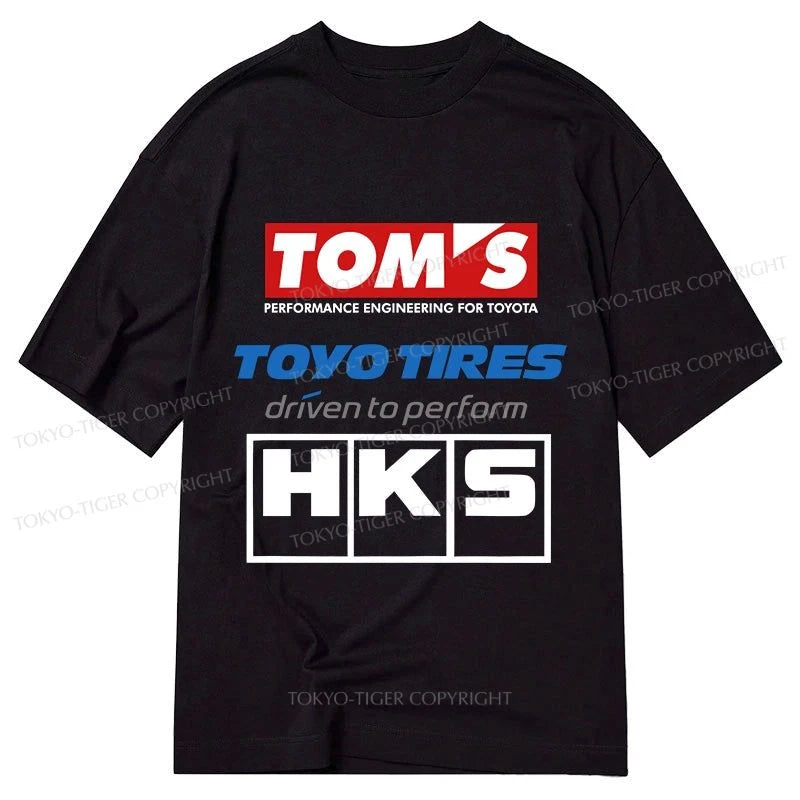 men's printed logo tees -Tokyo-Tiger Toyo Tires Japan Classic T-Shirt