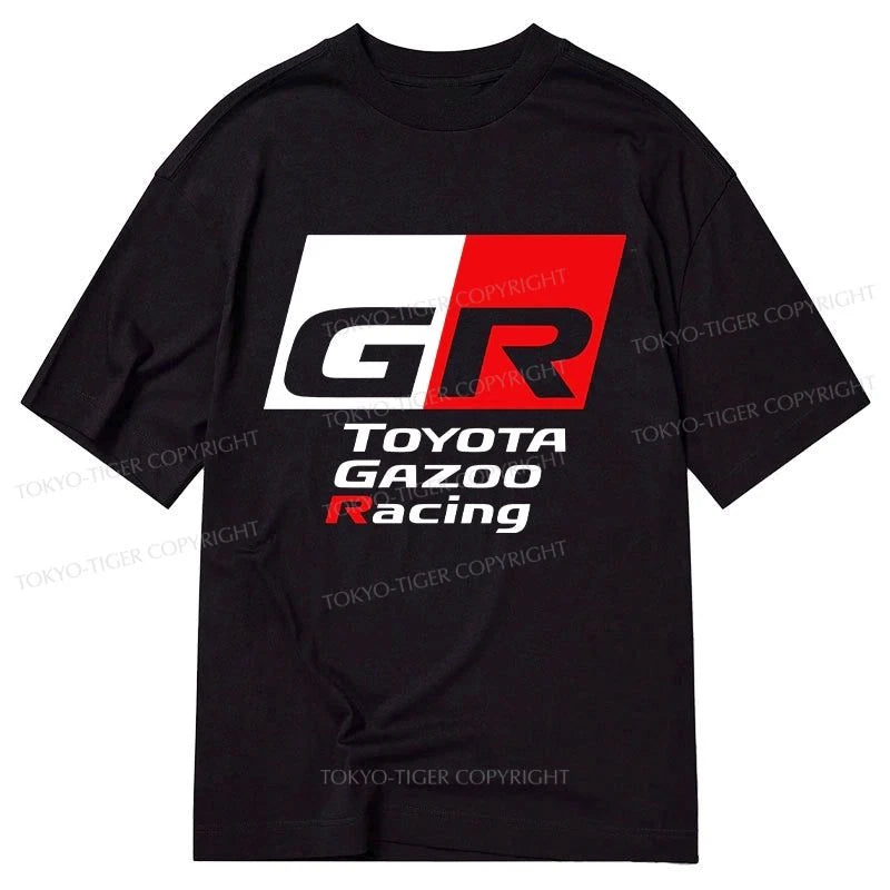 men's printed t-shirts -Tokyo-Tiger Toyota Gazoo Racing GR Logo Classic T-Shirt