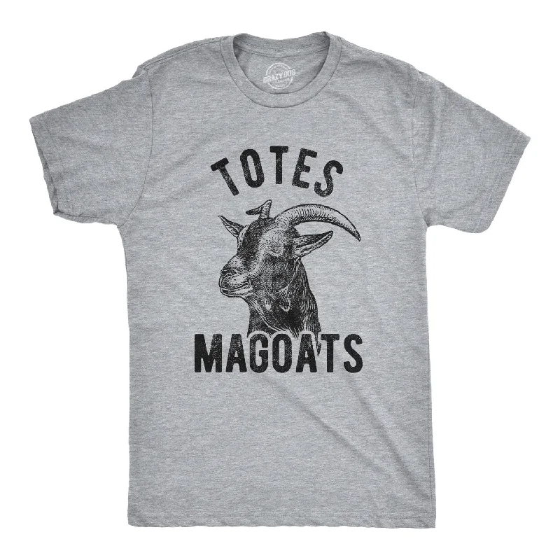 men's short-sleeve cotton t-shirts -Totes McGoats Men's T Shirt