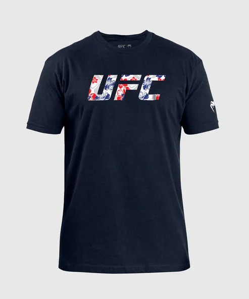 men's fashion-forward t-shirts -UFC Unrivaled by VENUM Max Holloway Men’s T-Shirt – Navy