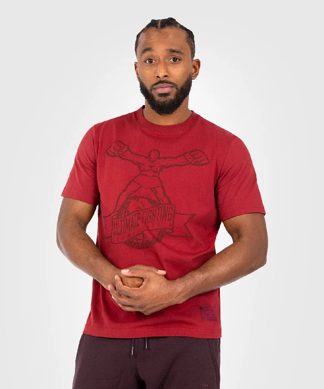 men's trendy t-shirts -UFC by Venum Ulti-Man T-Shirt - Burgundy