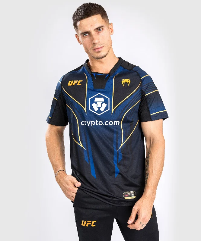 men's minimalist t-shirts -UFC AUTHENTIC FIGHT NIGHT 2.0 KIT BY VENUM MEN'S WALKOUT JERSEY - Midnight Edition - Champion