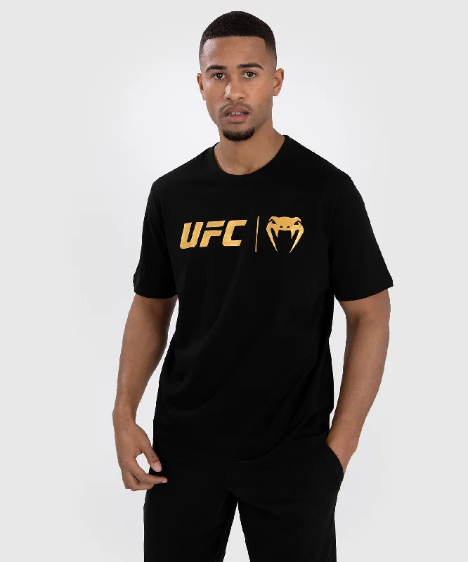 men's soft t-shirts -UFC Venum Classic  T-Shirt - Black/Gold