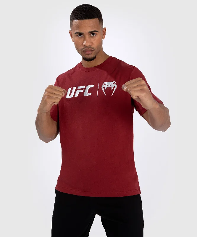 men's printed logo t-shirts -UFC Venum Classic T-Shirt - Red/White