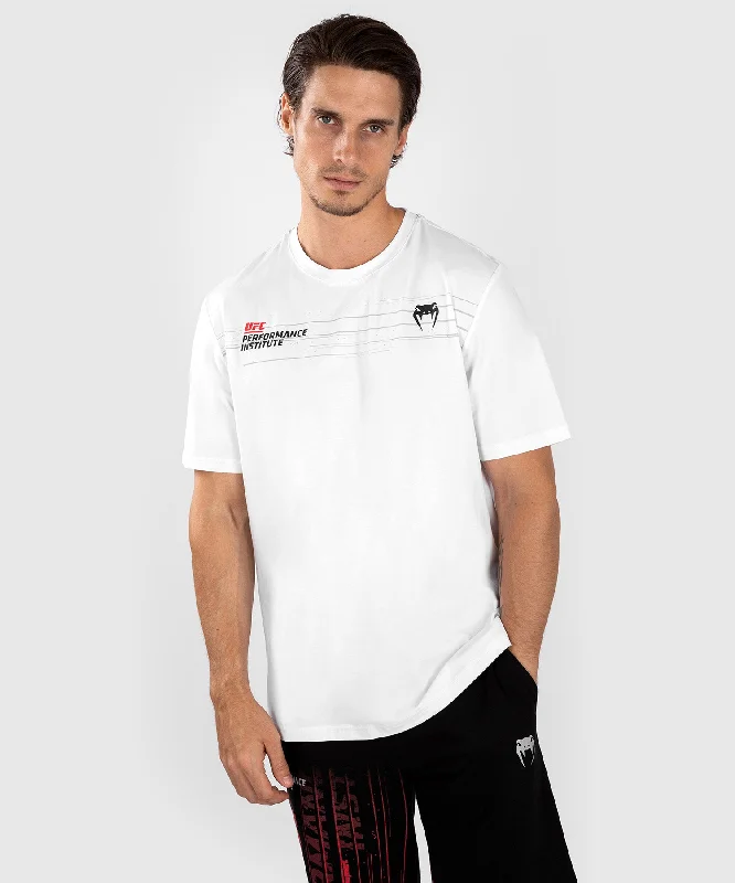 men's comfortable cotton t-shirts -UFC Venum Performance Institute 2.0 Men’s T-Shirt - White