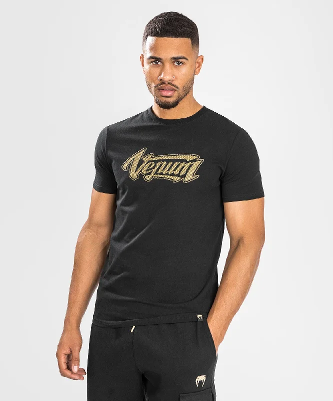 men's cotton blend t-shirts -Venum Absolute 2.0 T-shirt - Adjusted Fit - Black/Gold