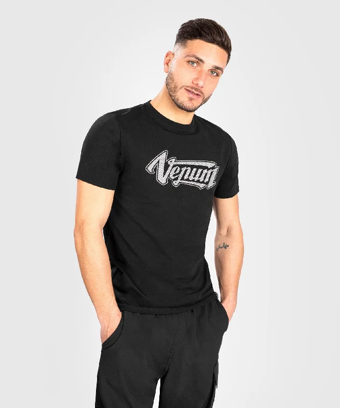 men's breathable t-shirts -Venum Absolute 2.0 T-shirt - Adjusted Fit - Black/Silver