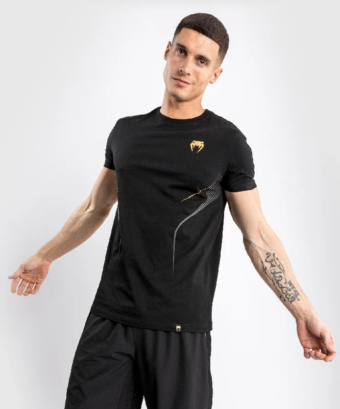 men's slim t-shirts -Venum Athletics T-shirt - Black/Gold