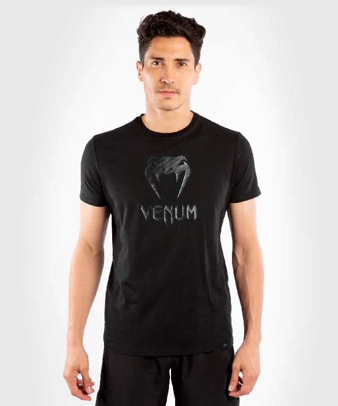 men's soft cotton blend tees -Venum Classic T-shirt - Black/Black