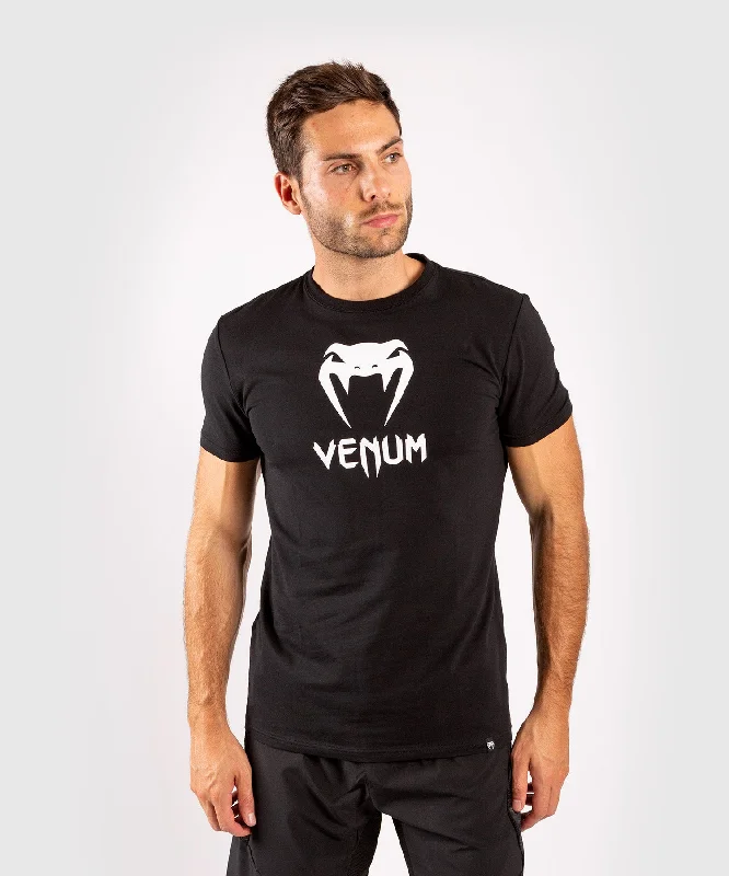 men's crewneck t-shirts -Venum Classic T-shirt - Black