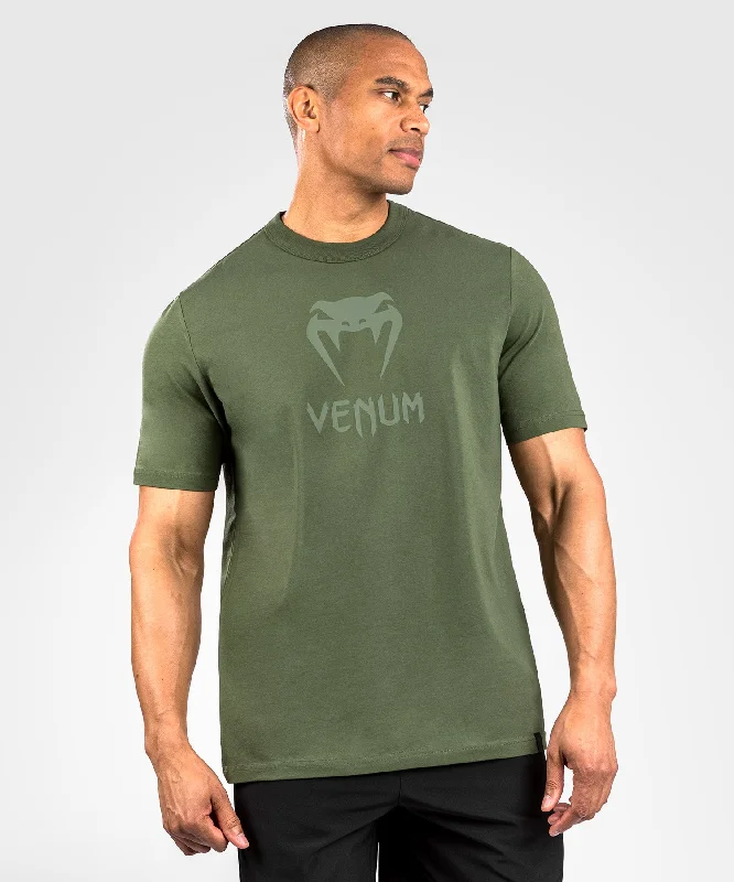 men's custom logo t-shirts -Venum Classic T-Shirt - Green/Green