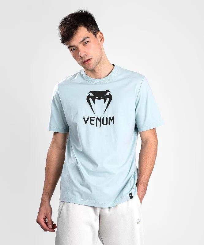 men's fun graphic print t-shirts -Venum Classic T-Shirt - Clearwater/Black